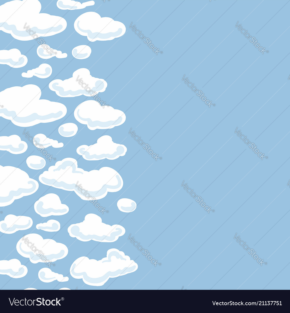 Clouds background seamless pattern for your vector image Clouds background seamless pattern for your