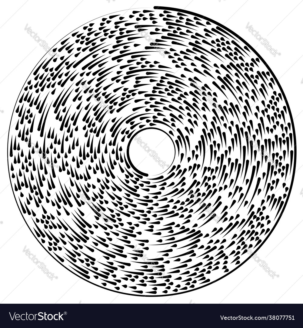 Gyrate rotating segmented lines circular element vector image Gyrate rotating segmented lines circular element