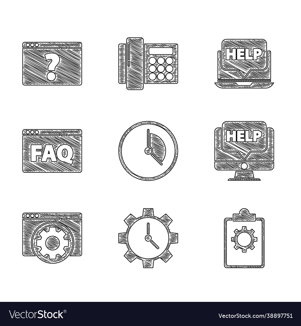 Set time management checklist with 24 hours vector image Set time management checklist with 24 hours