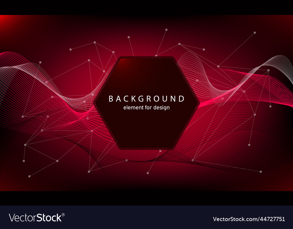 Technology background with abstract waves vector image Technology background with abstract waves