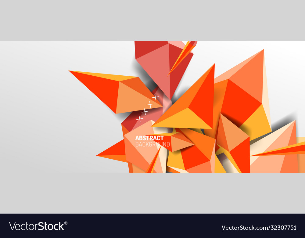 Trendy simple triangle abstract background Vector Image Trendy simple triangle abstract background