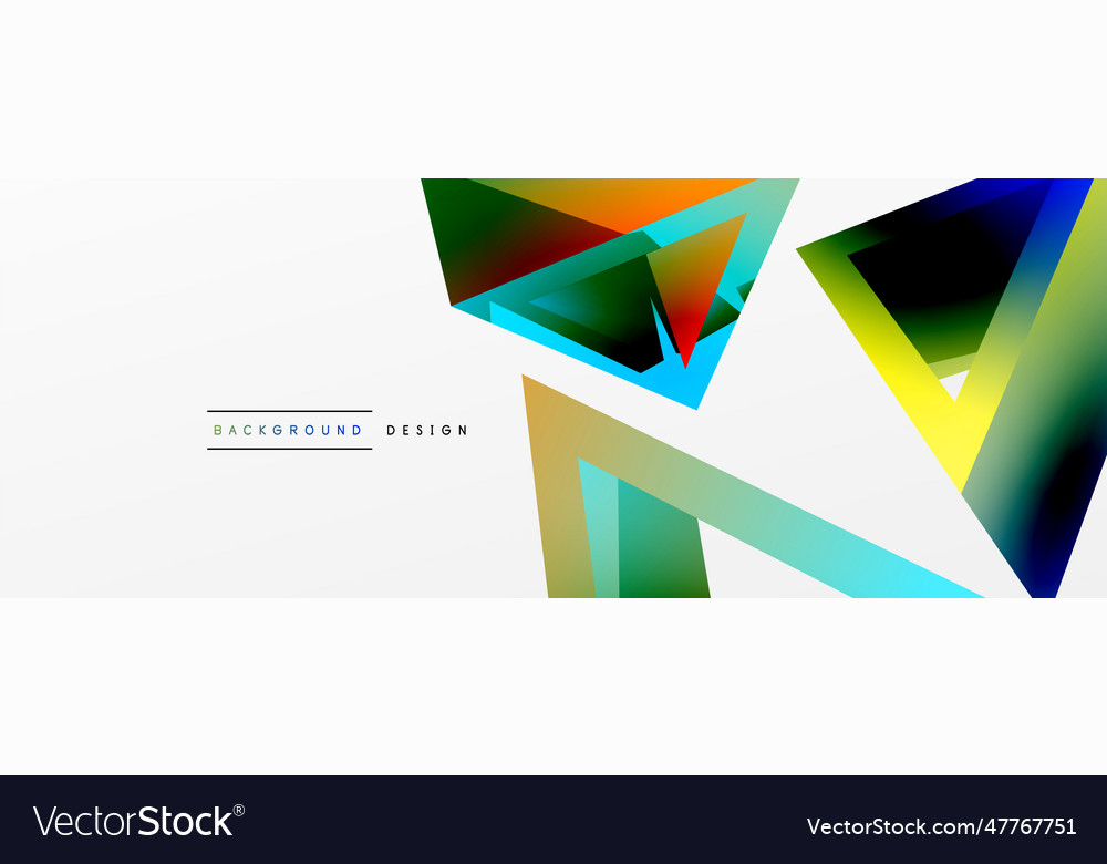 Triangle abstract background 3d basic