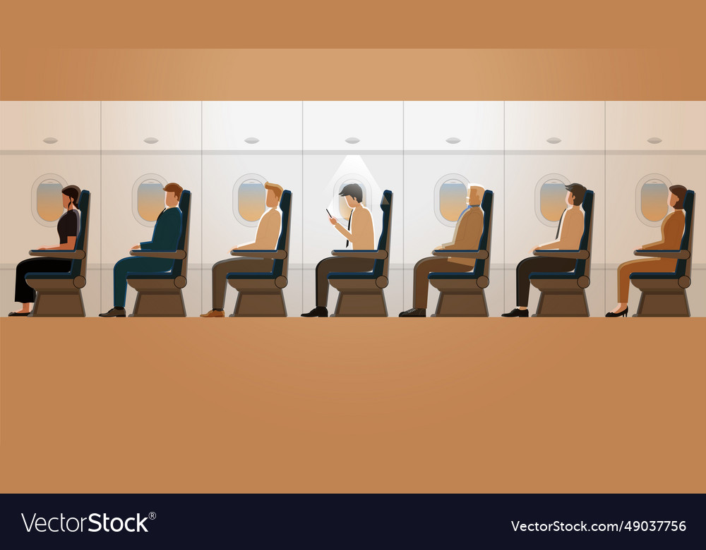 A man enjoys using social network application vector image A man enjoys using social network application