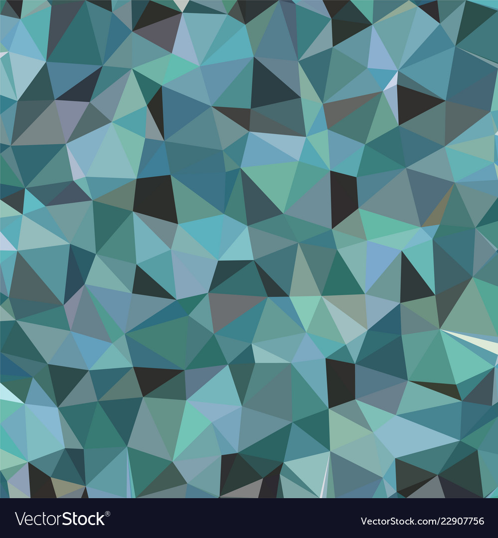 Cadet blue triangular low poly mosaic abstract vector image Cadet blue triangular low poly mosaic abstract