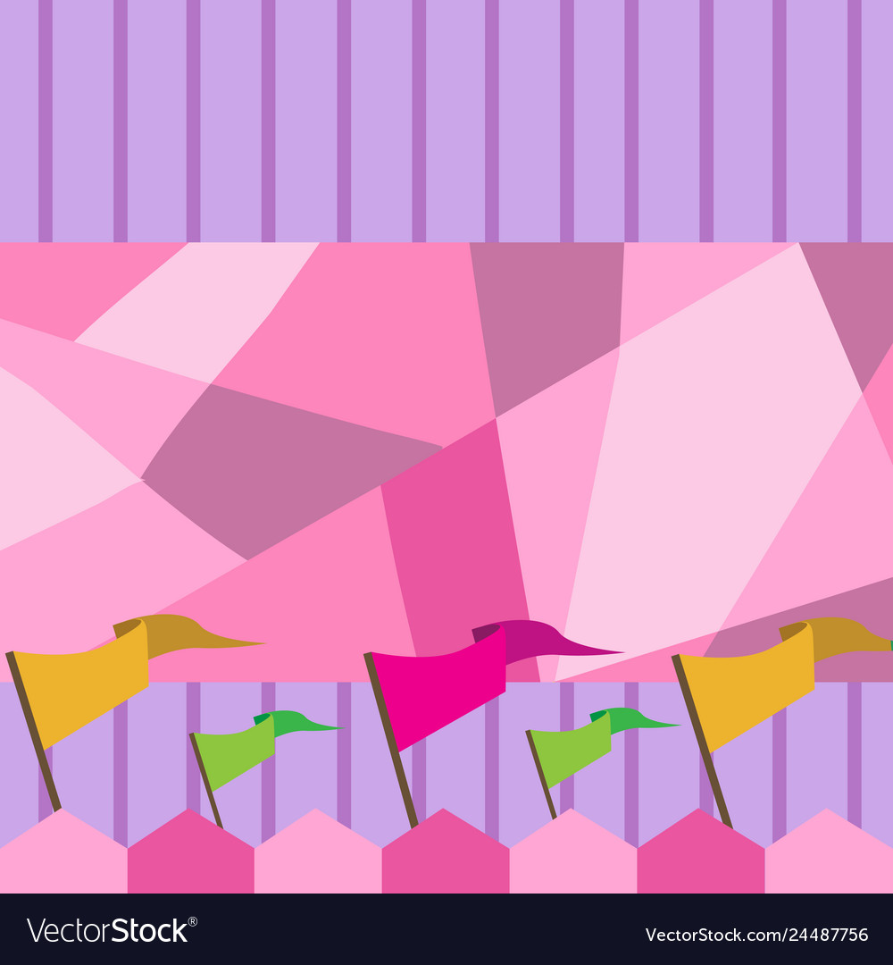 Different color and size of blank banner flag vector image Different color and size of blank banner flag