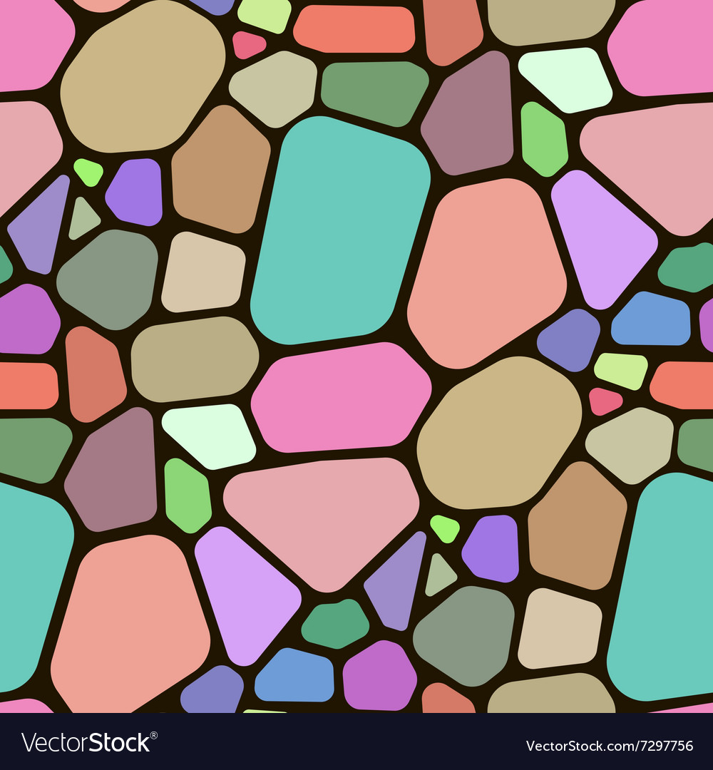 Geometric seamless pattern with polygon shapes