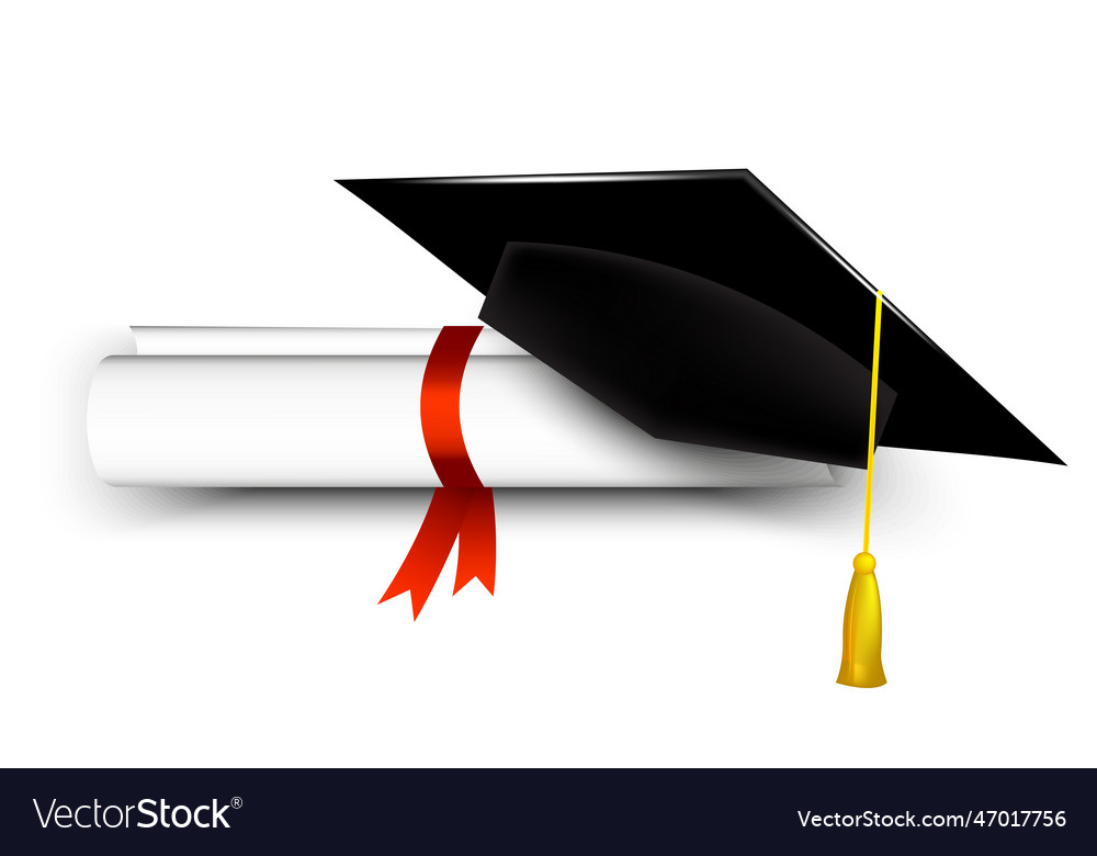 Graduation Diploma with Cap