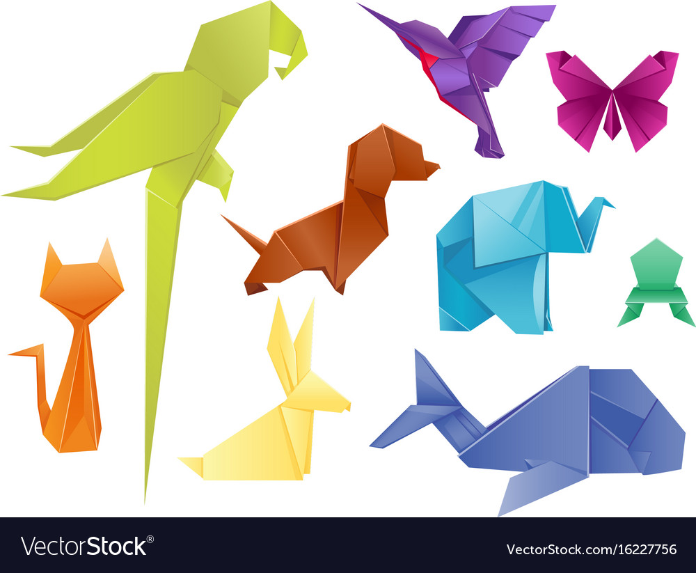Japanische Tiere Origami Set
