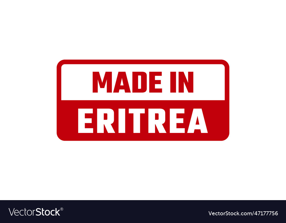 Made in eritrea rubber stamp Royalty Free Vector Image