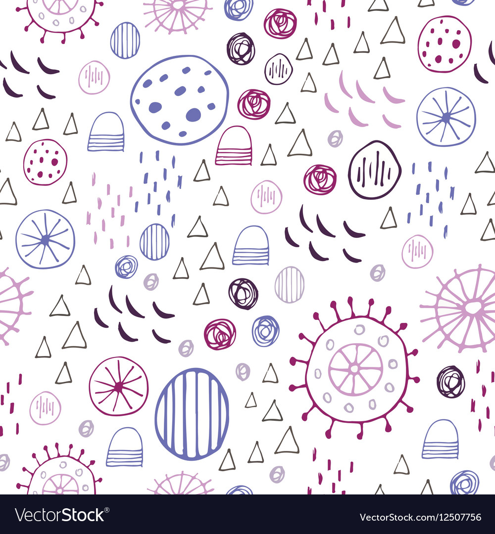 Scandinavian abstract seamless pattern