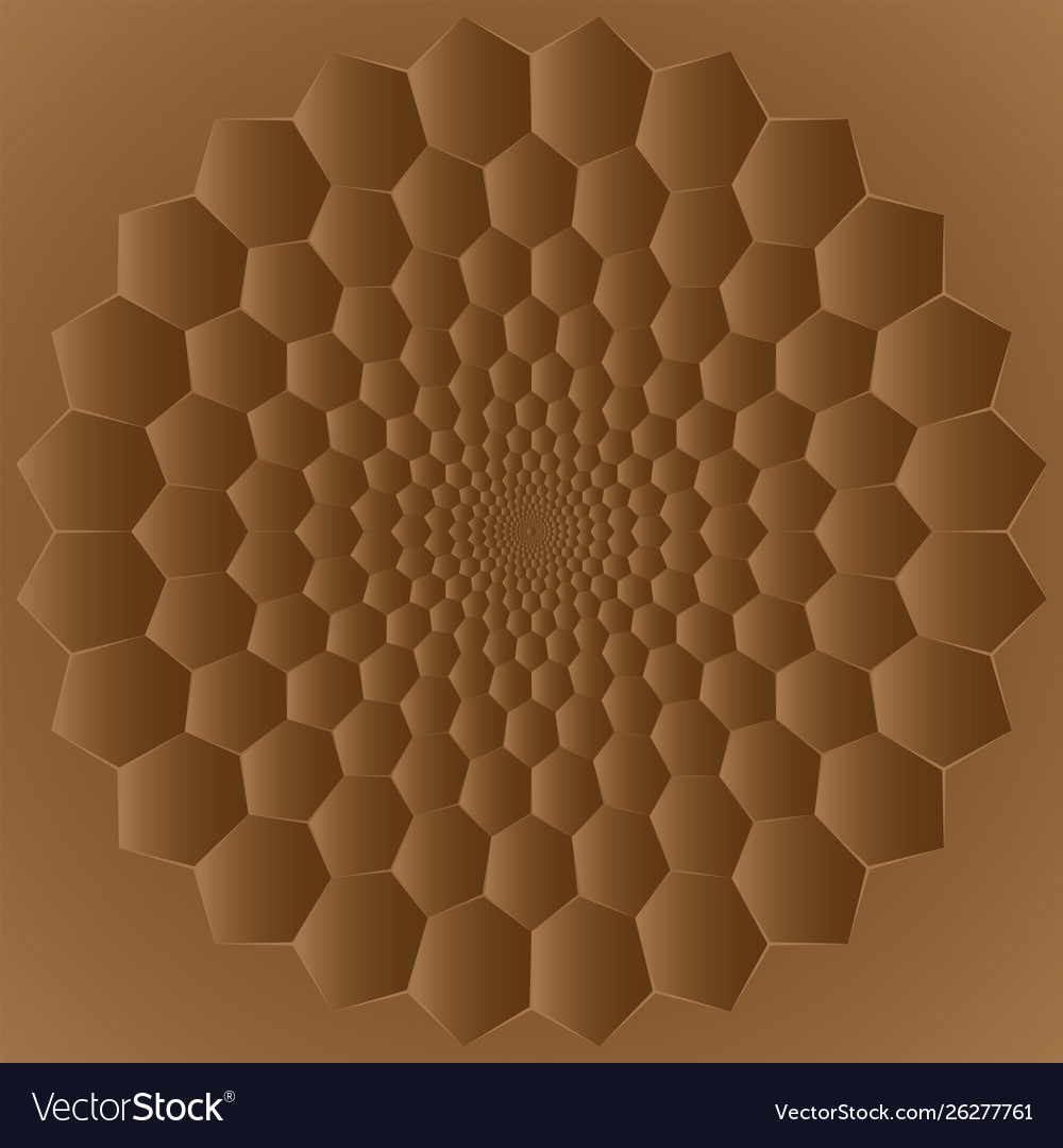 Abstract hexagons background