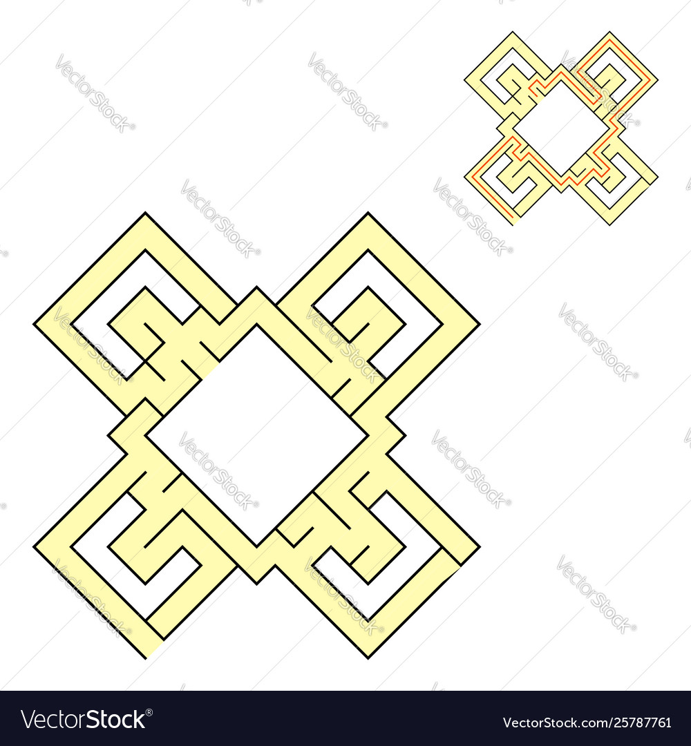 Abstract Labyrinth Puzzle Game