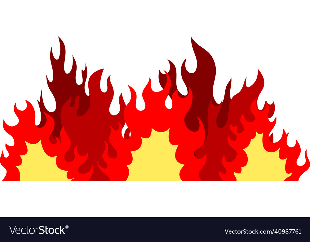 Big fires that burns all over Royalty Free Vector Image