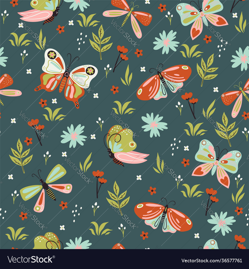 Butterfly Floral Pattern
