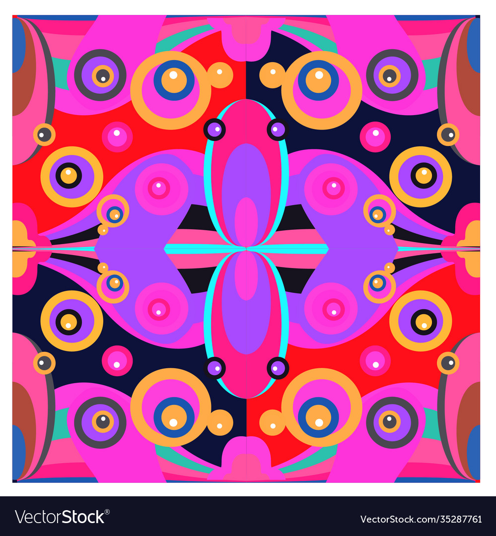 Colorful geometric and curve background pattern