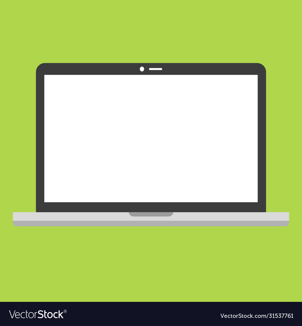 Computer display icon gray pc screen with shadow