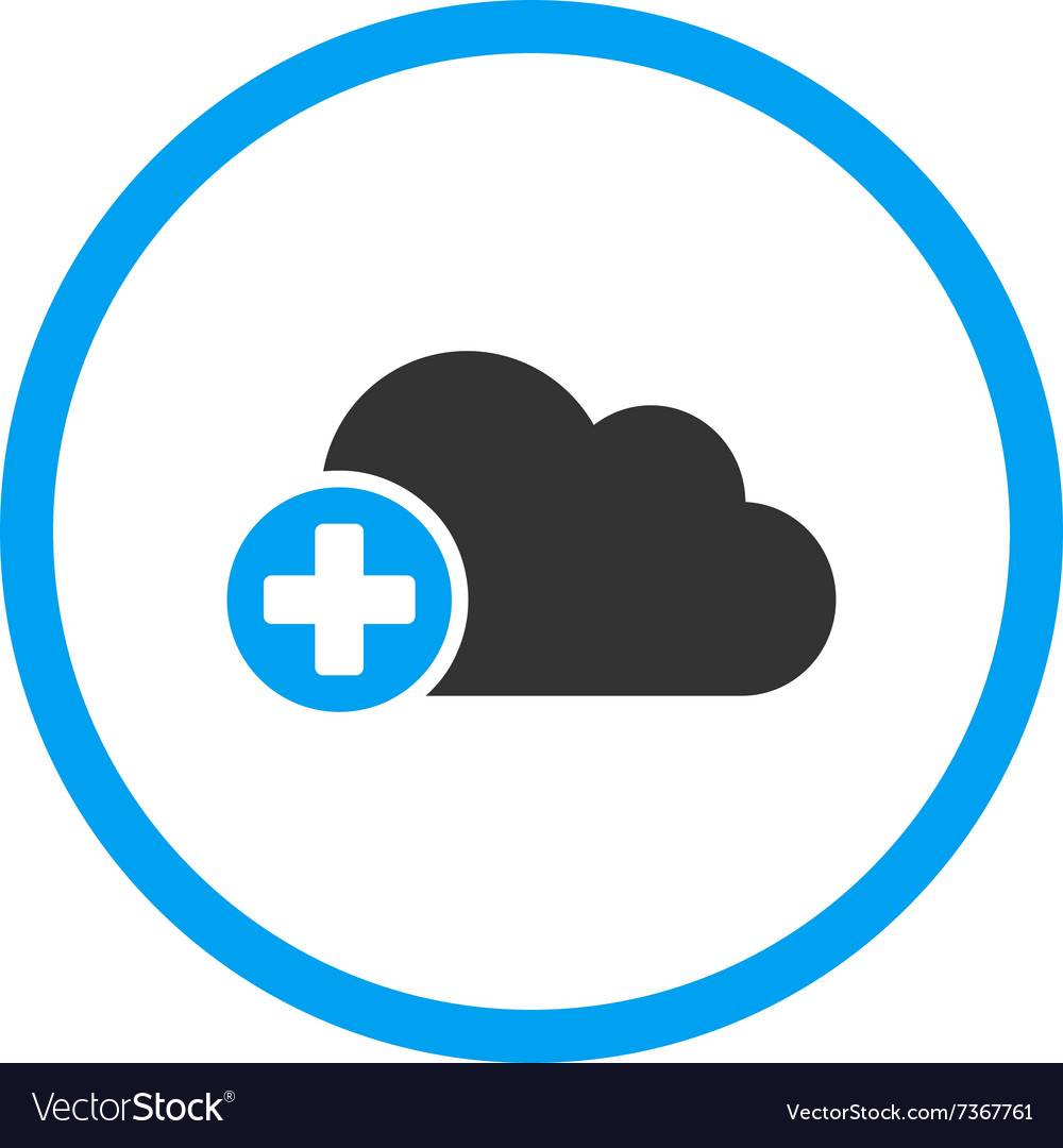 Create cloud rounded icon
