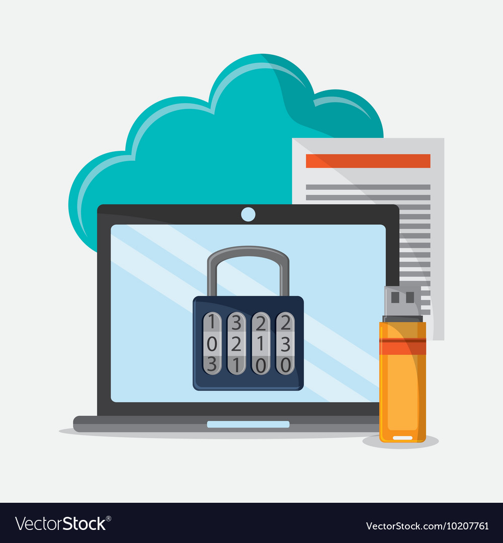 Cyber and system security icon