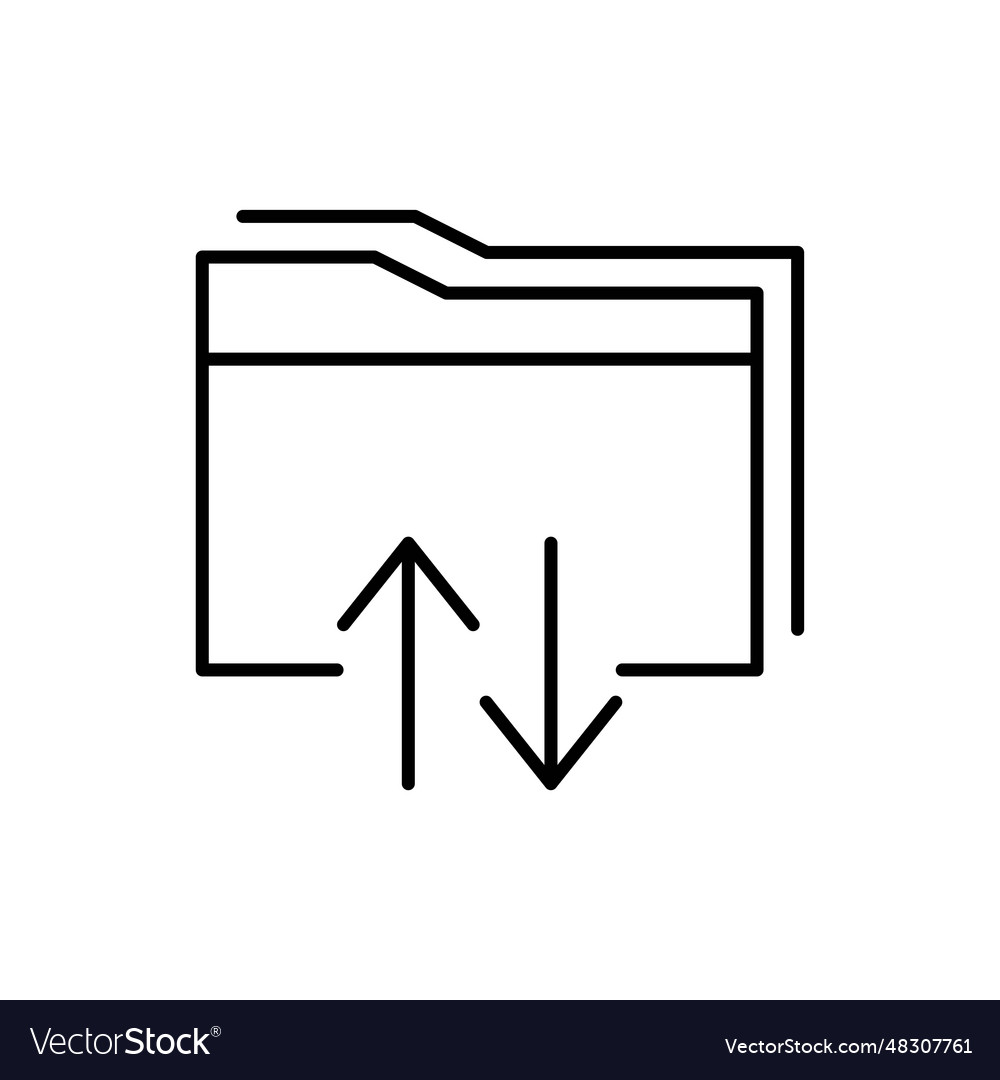 Document icon isolated on white background folder
