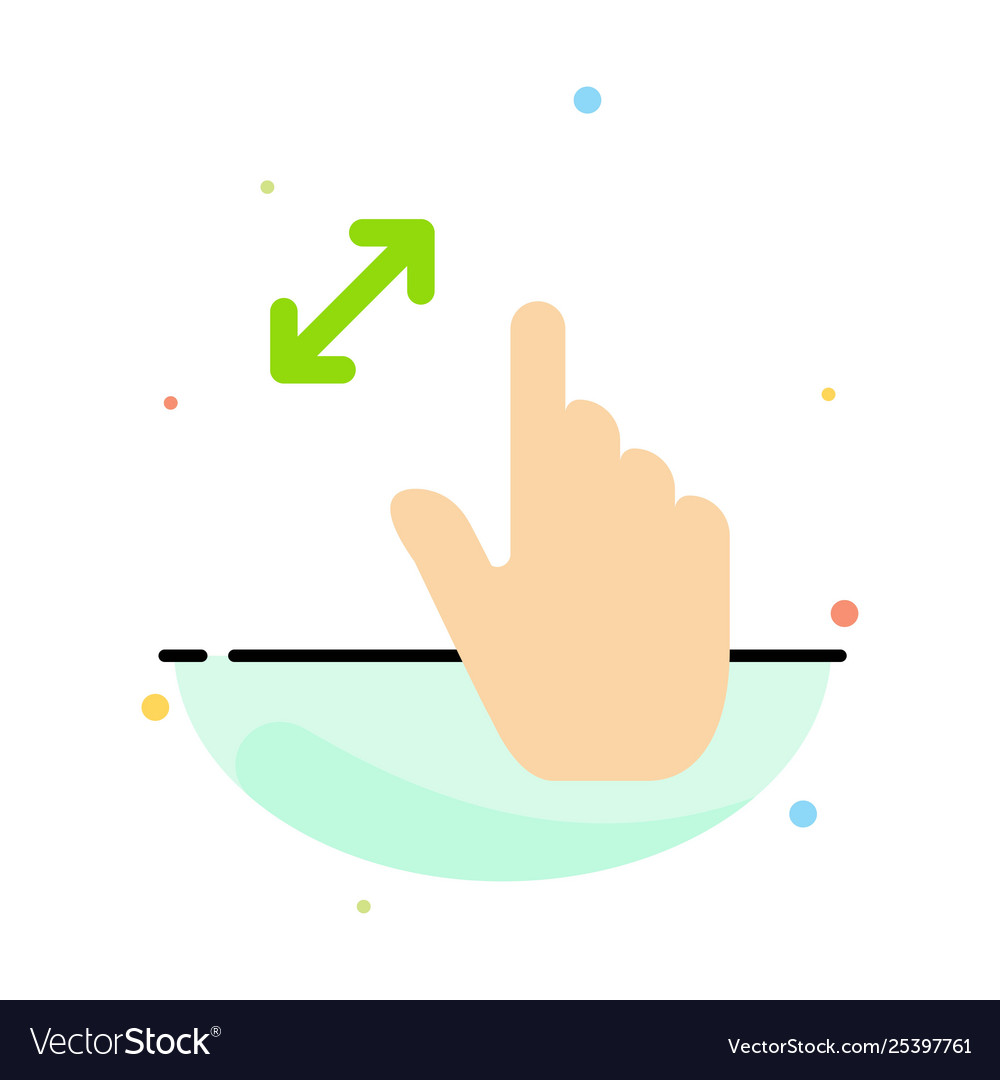Expand gestures interface magnification touch Vector Image Expand gestures interface magnification touch