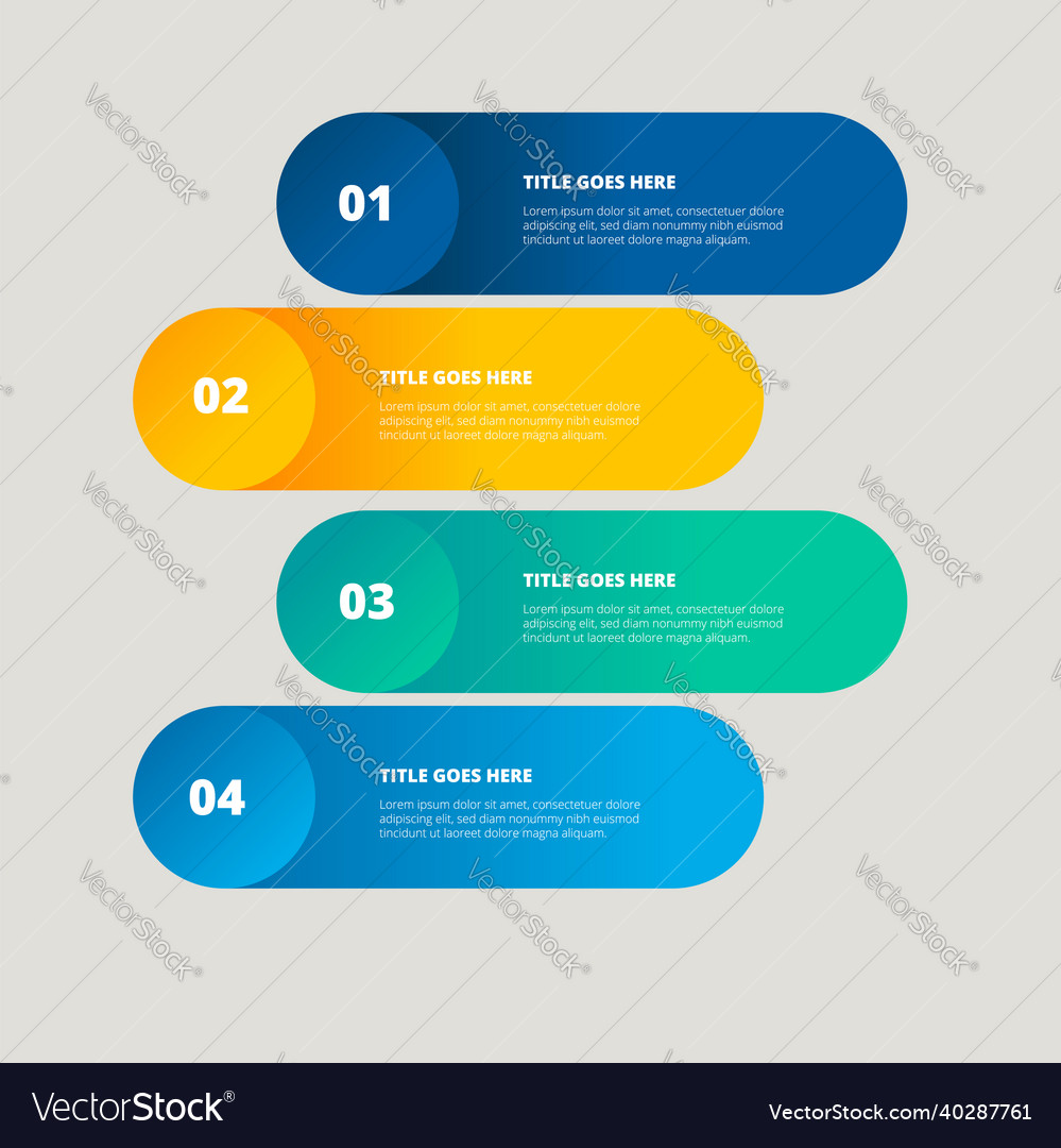 Gradient infographic element flat design Vector Image Gradient infographic element flat design