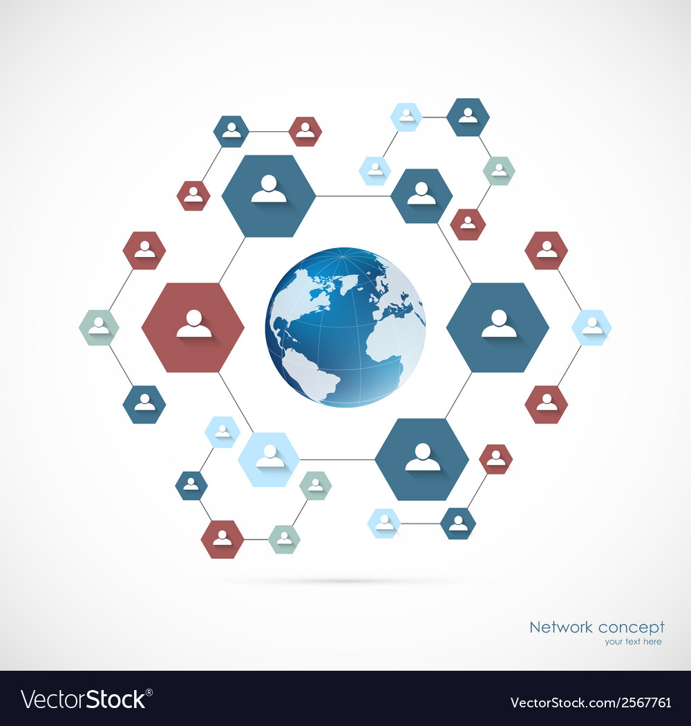 Hexagonal Network Connection