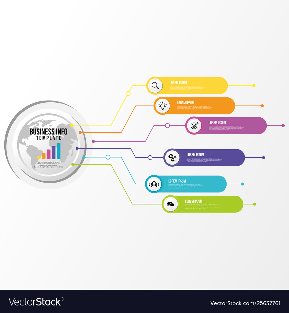 Infographic design template with options steps