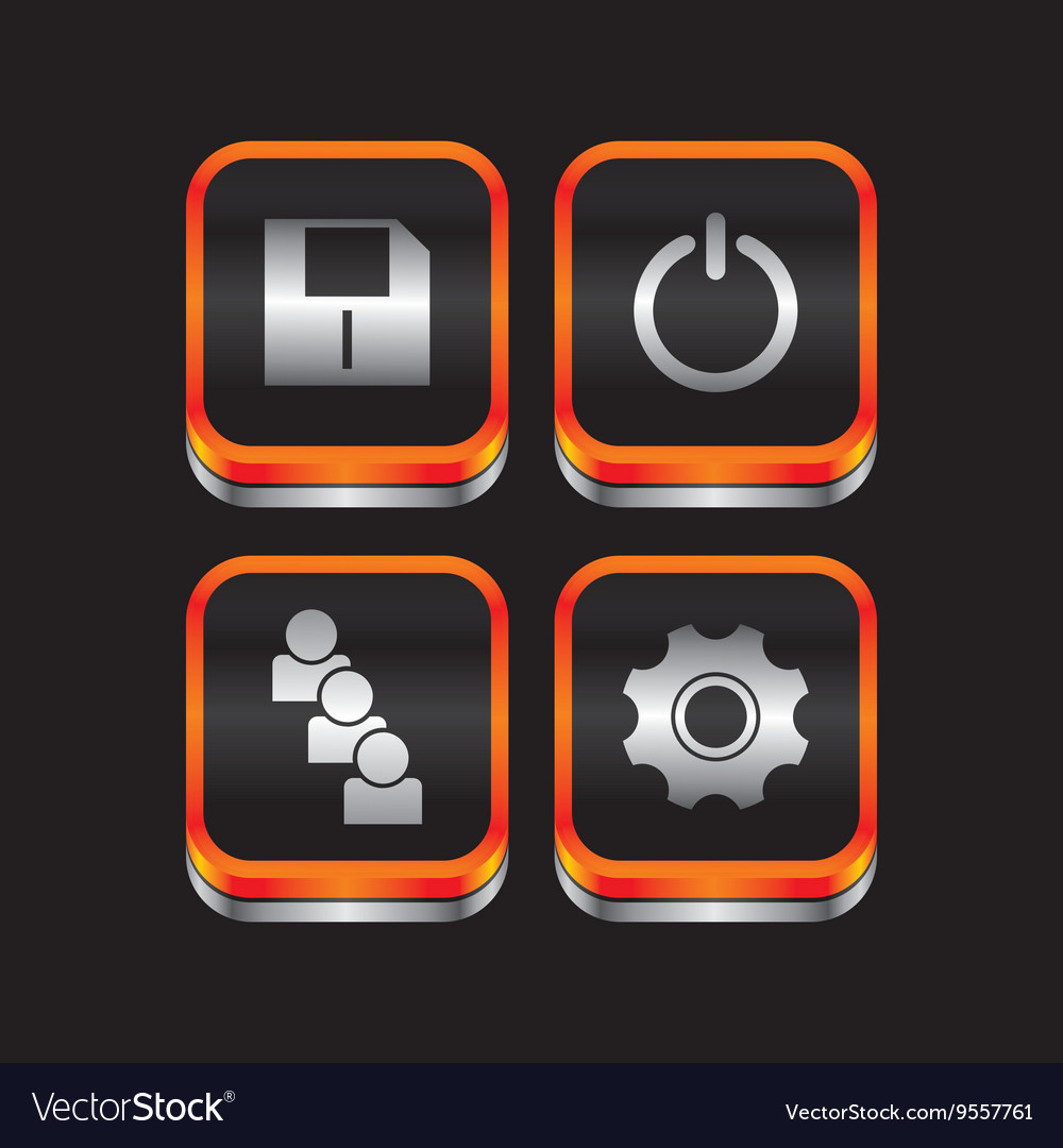 Metal plate theme icon button