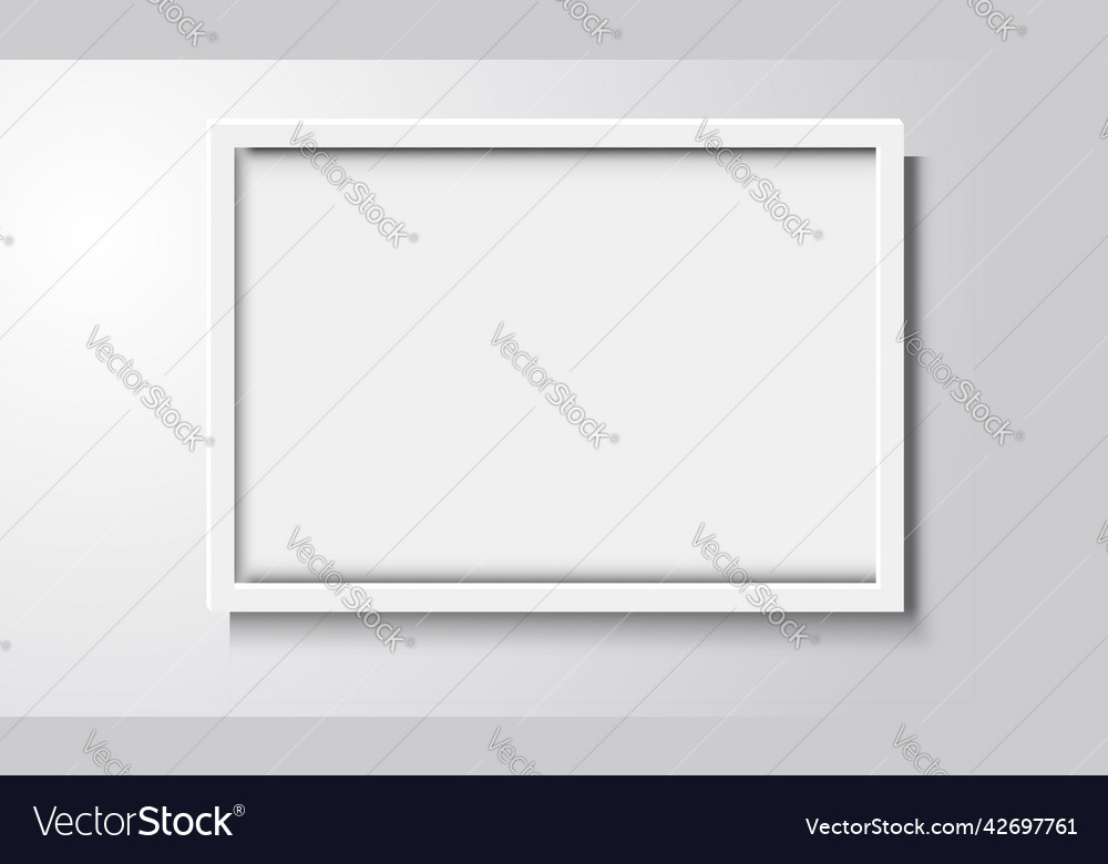 Realistic Modern Picture Frame Royalty Free Vector Image