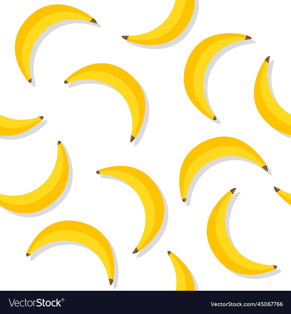 Banana repeat pattern vector image Banana repeat pattern
