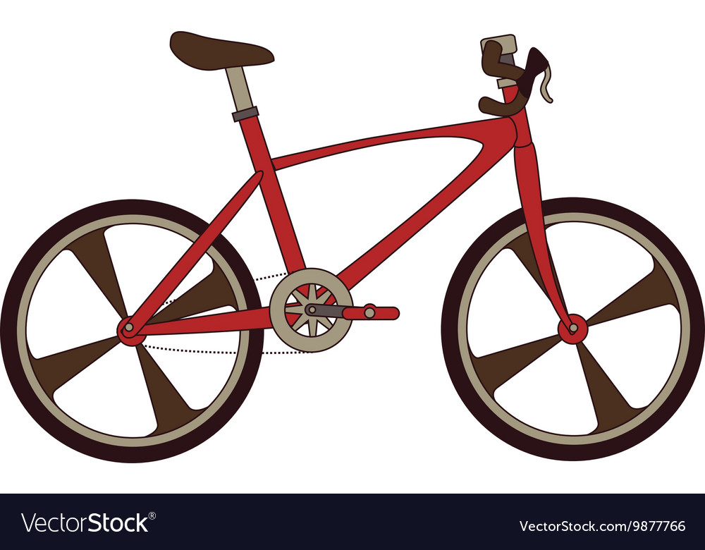 Bike transport vehicle icon Royalty Free Vector Image