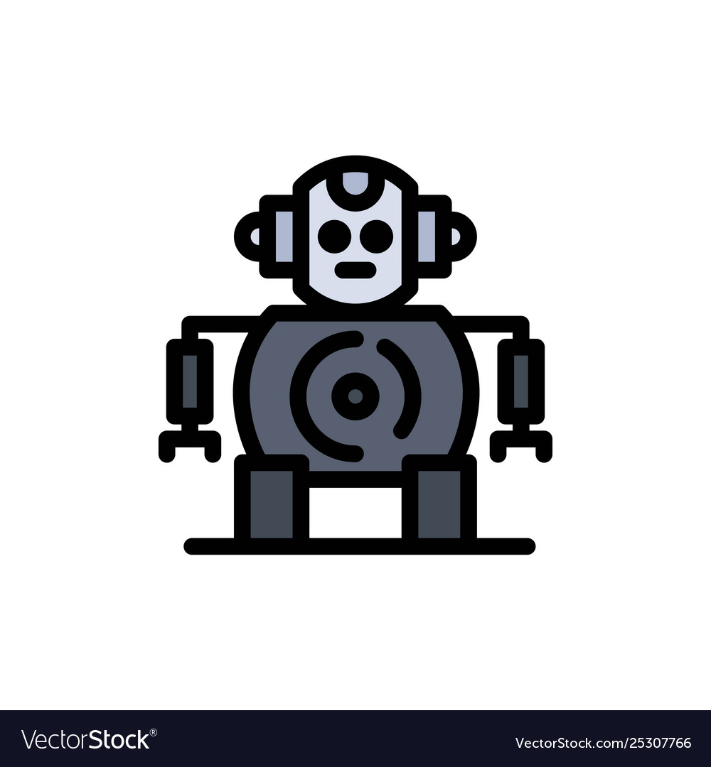 Cnc robotics technology flat color icon Vector Image Cnc robotics technology flat color icon