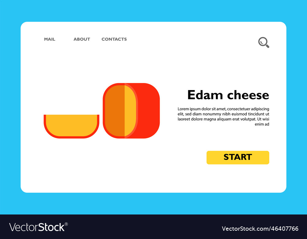 Icon of round edam cheese with cut piece