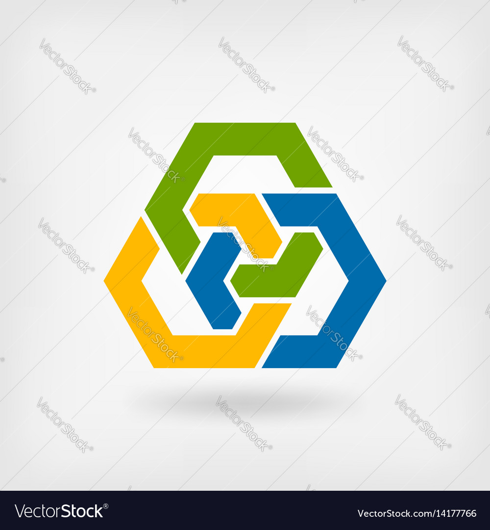 Interlocking Hexagon Shapes