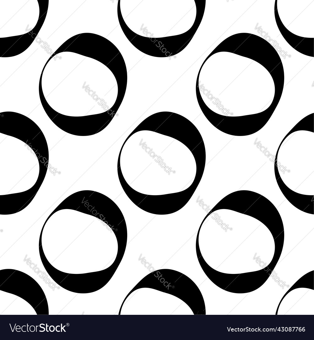 Irregular geometric circles seamlessly repeatable vector image Irregular geometric circles seamlessly repeatable