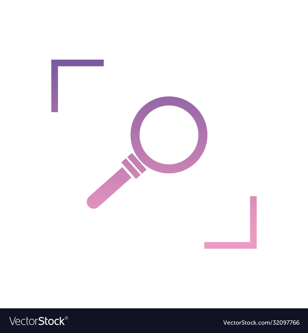 Lupe gradient style icon design