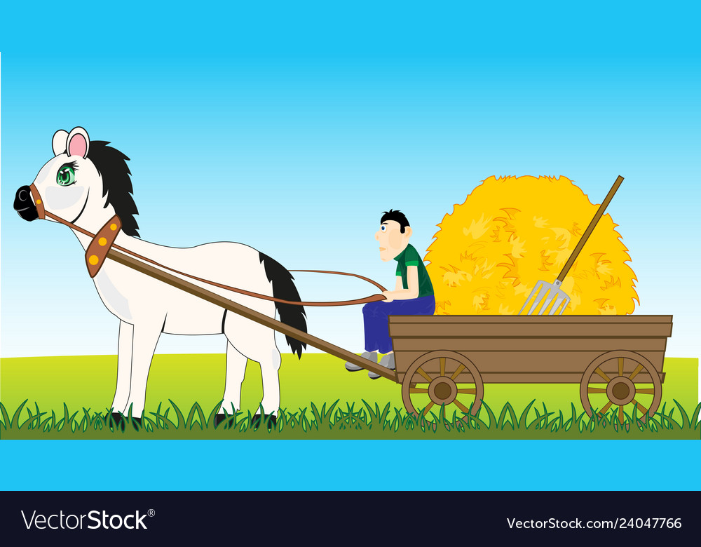 Man on with cart carries to stack network