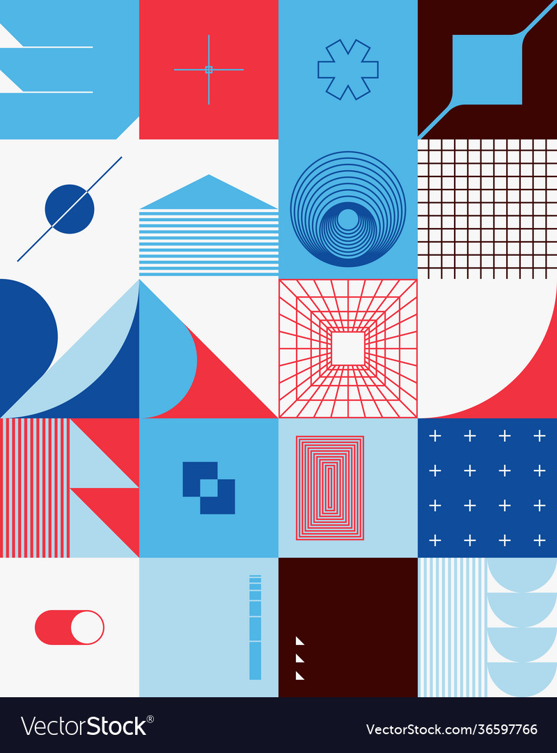 Retro future abstract pattern