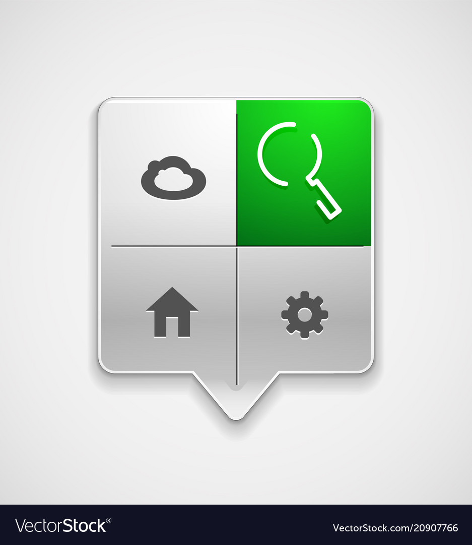 Search magnifier web button magnify icon modern