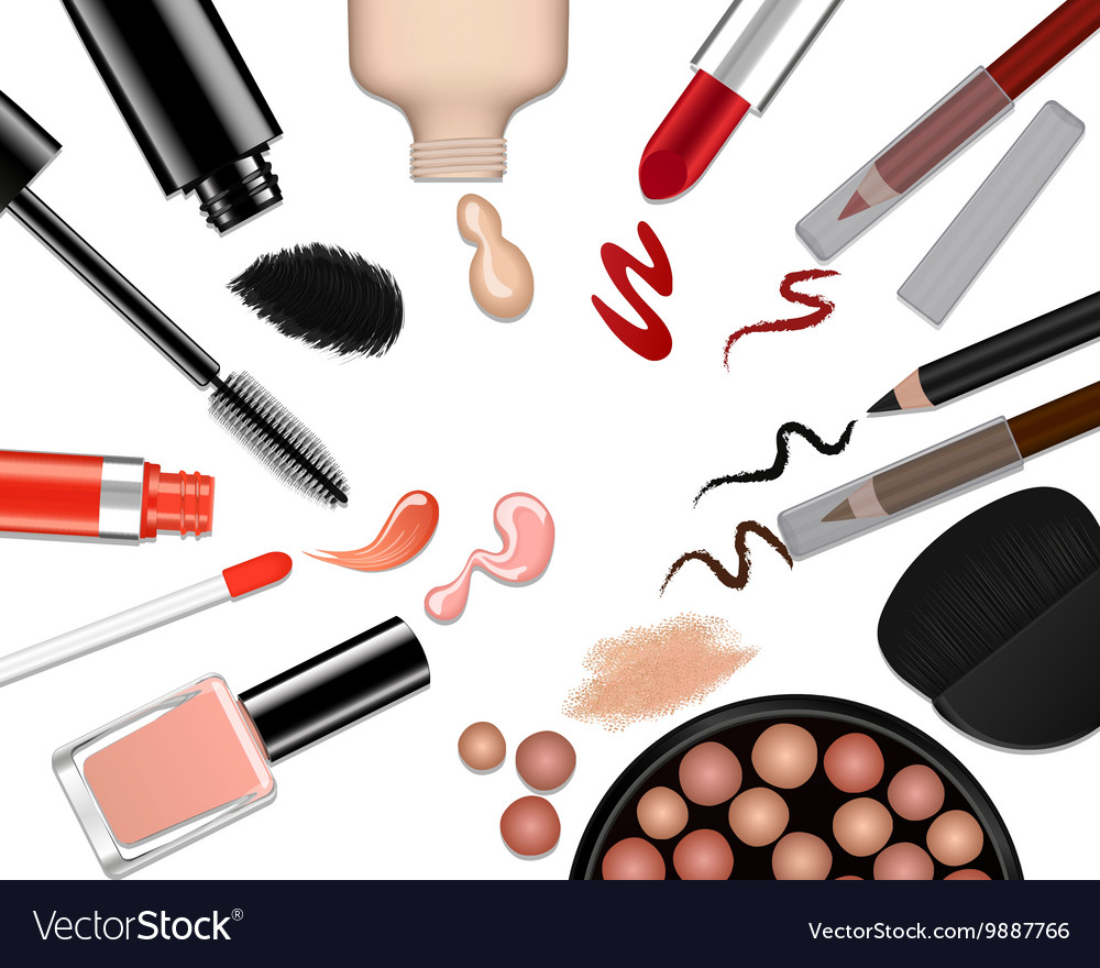 Set of different make-up