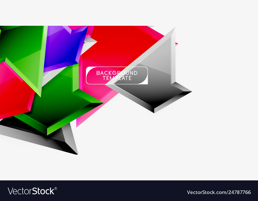 Triangular low poly background design Vector Image Triangular low poly background design
