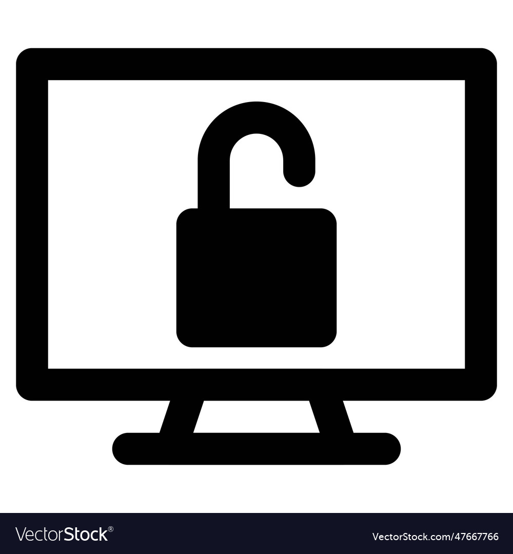Unlocked computer easy to access