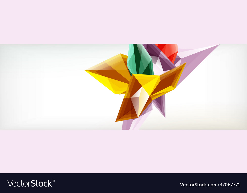 3d triangles and pyramids abstract Vector Image 3d triangles and pyramids abstract