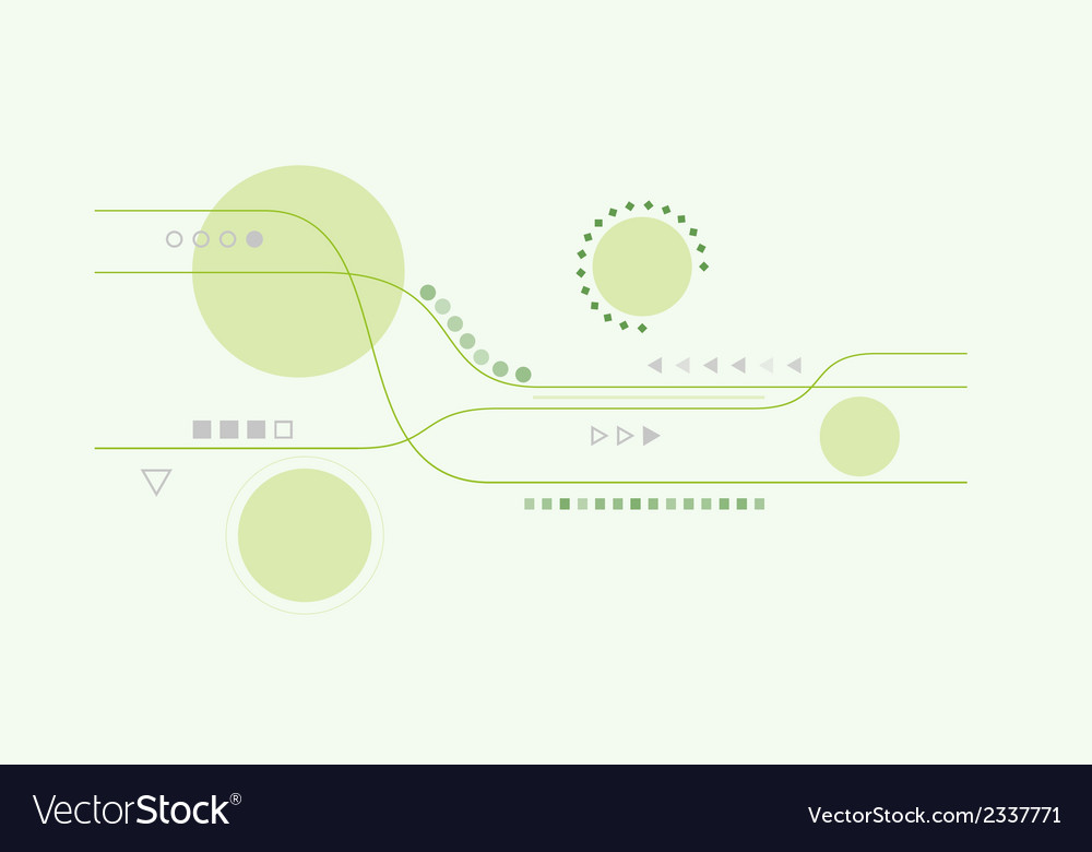 Abstract lines and circles