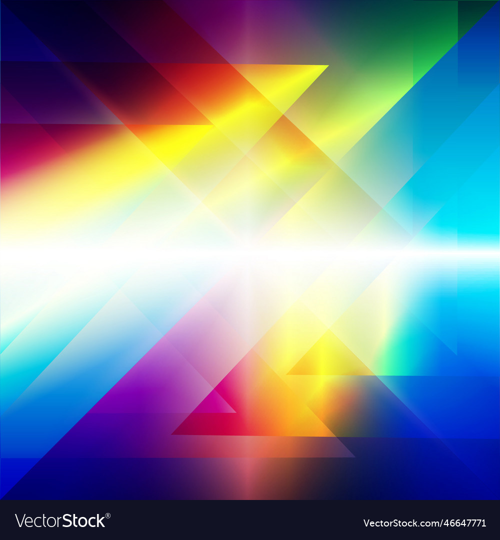 Abstract triangular prism colorful background