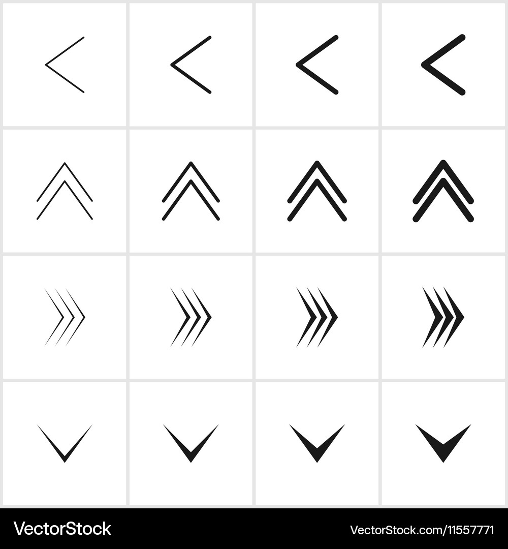 Arrow collection2 Royalty Free Vector Image - VectorStock