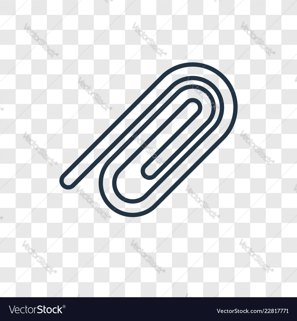 Attach rotated concept linear icon isolated vector image Attach rotated concept linear icon isolated