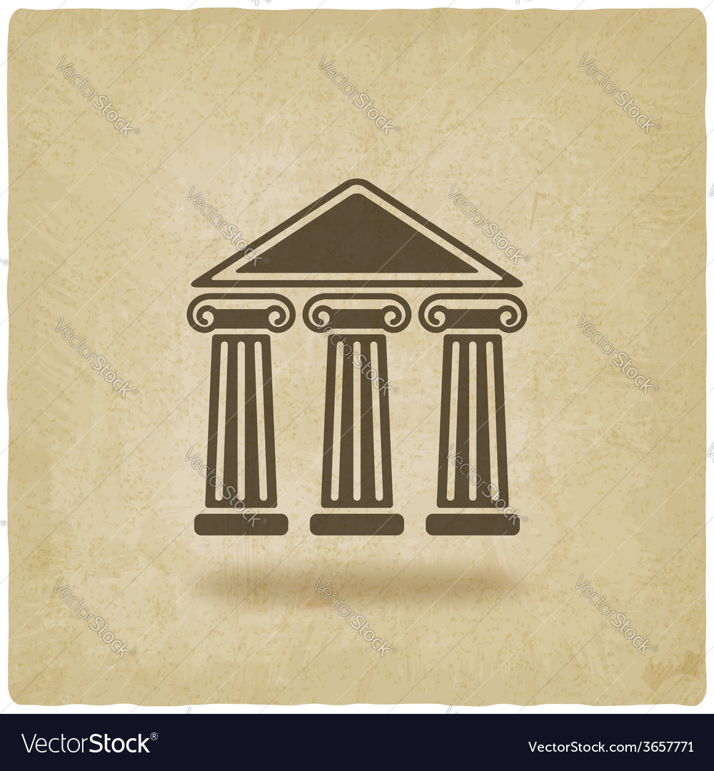 Building with columns old background