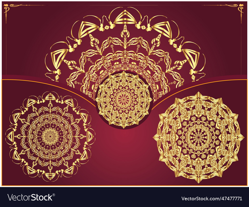 Circular pattern in the form of a mandala henna t