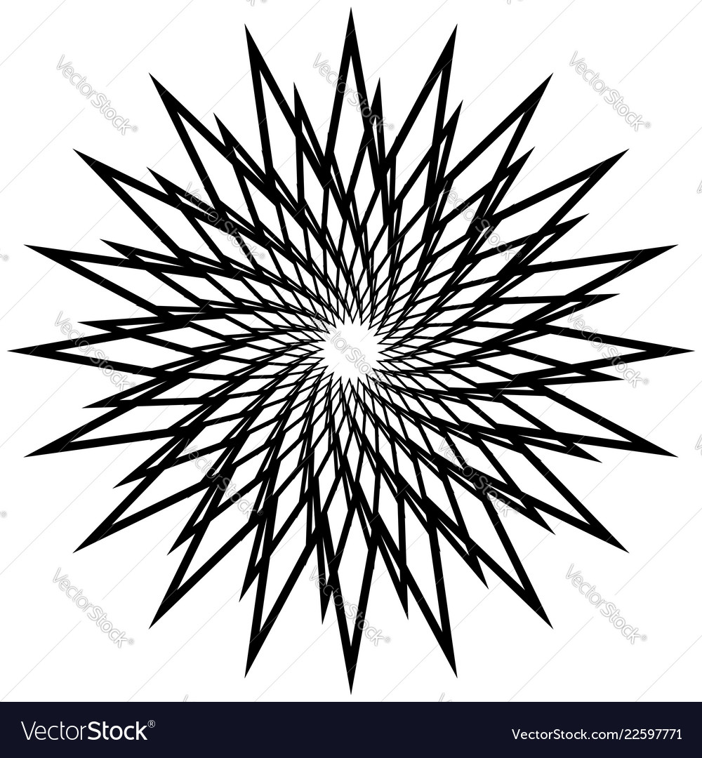 Geometric spirally element - abstract vector image Geometric spirally element - abstract